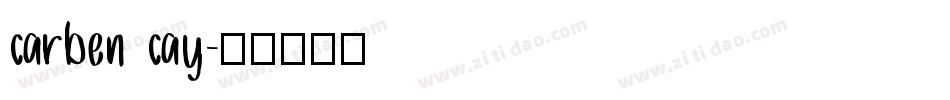 carben cay字体转换